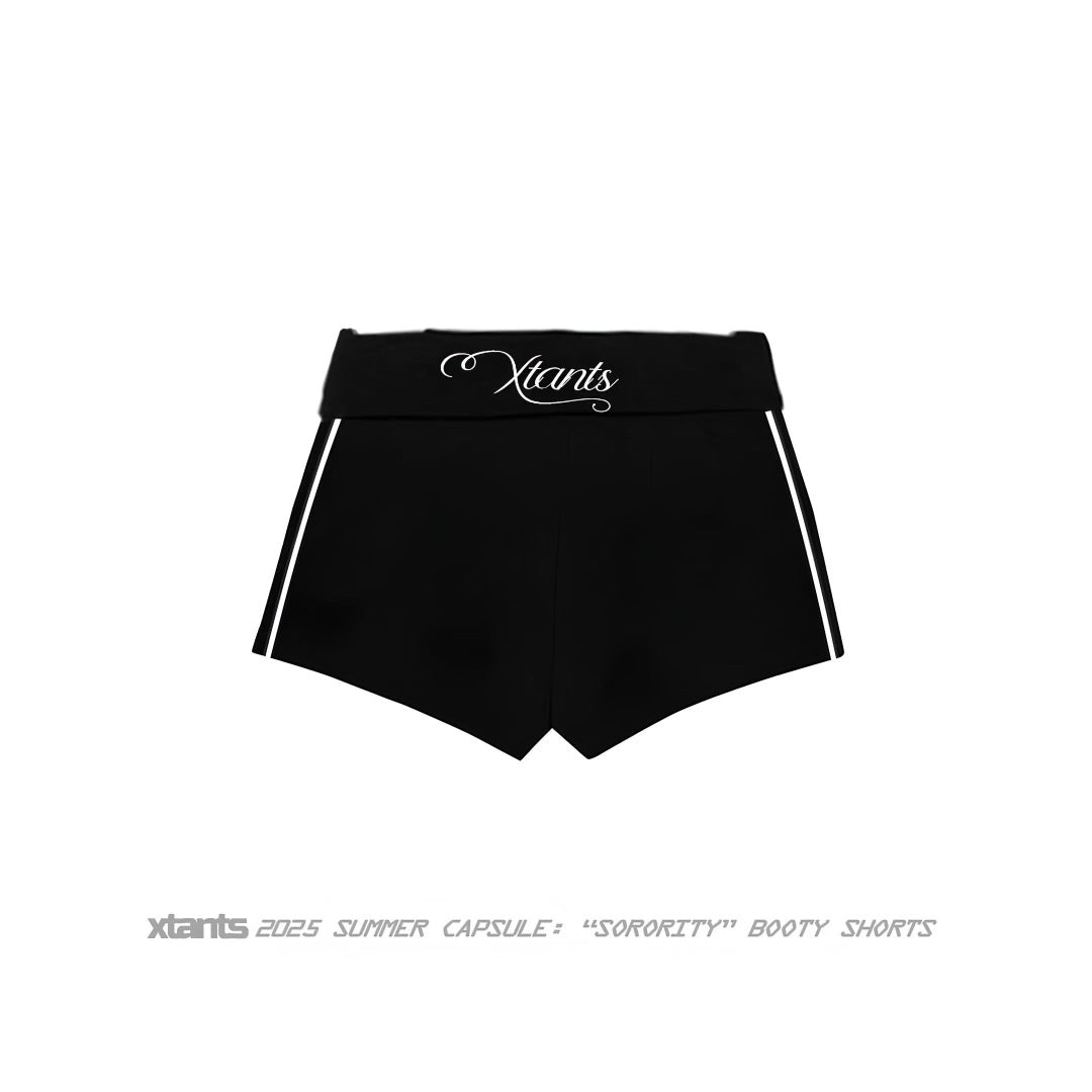 “SORORITY” BOOTY SHORTS.