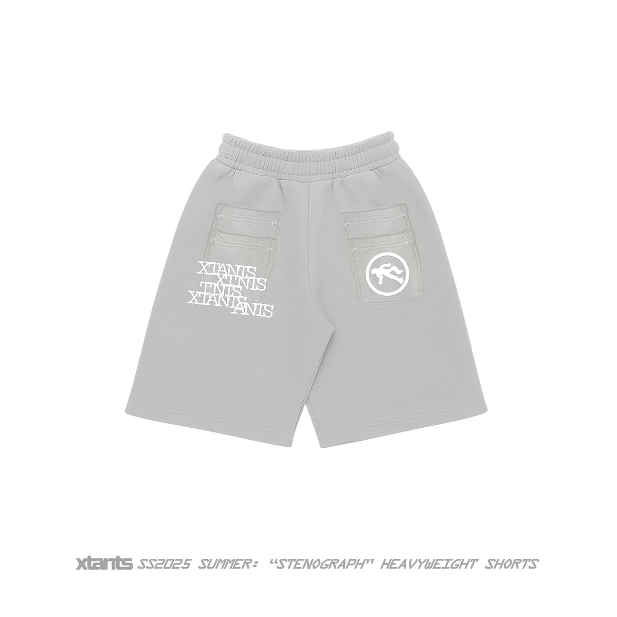 “STENOGRAPH” SWEAT SHORTS | XTANTS